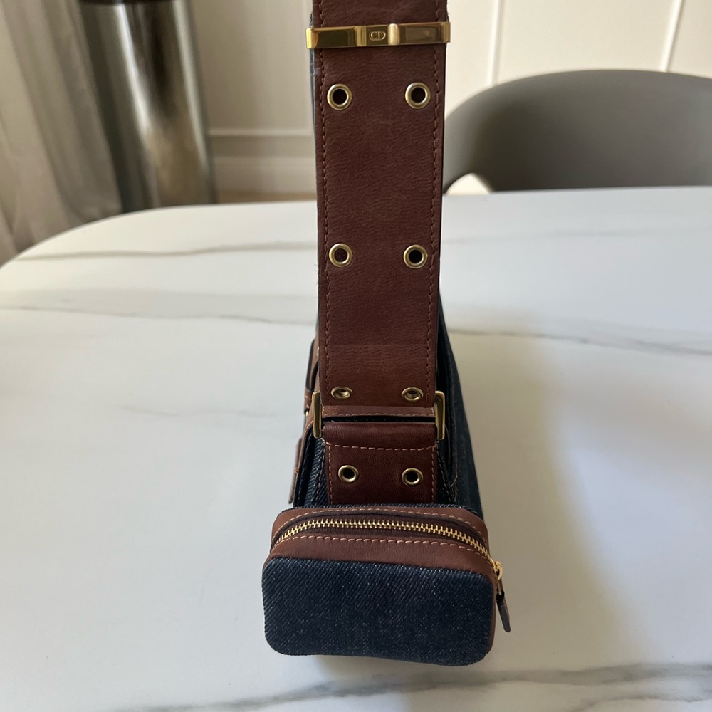Christian Dior Galliano Denim Street Chic Columbus Bag + Pouches + Belt . - Picture 6 of 13
